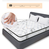 Full Size Hybrid Mattress, Medium Firm Bed in a Box, 10" with Pocket Innerspring and Breathable Foam, Back Pain Relief