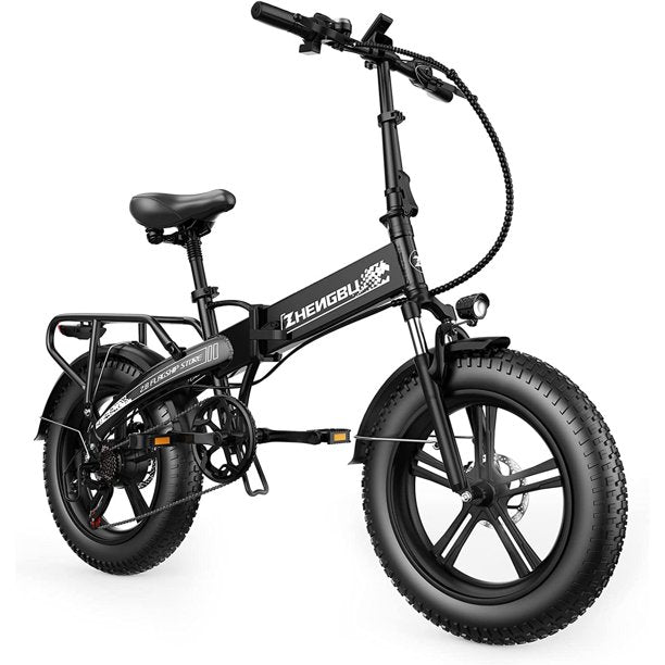 Folding Electric Bike Electric Commuter Bicycles 20 Inch Commuting Bike Foldable City E-Bikes for Adults 400W Motor Shimano 7-Speed 48V 10AH Removable Battery