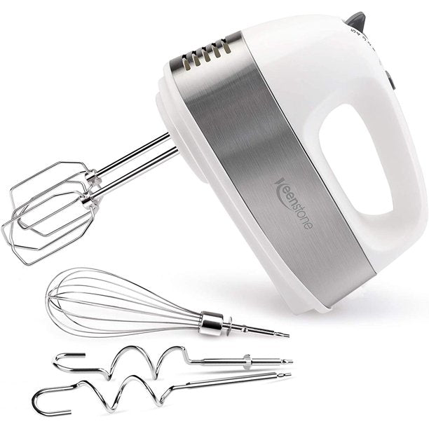 Hand Mixer Electric, UTALENT 180W Multi-speed Hand Mixer with Turbo Button,  Easy Eject Button and 5 Attachments (Beaters, Dough Hooks, and Whisk)